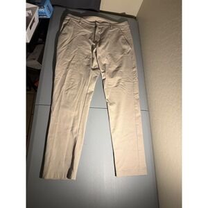 BYLT Premium Basics Everyday Pant 2.0 Slim Fit Tan Khaki Mens Size 36